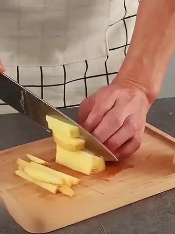 Stainless Steel French Fry Cutter, Adjustable Thickness Vegetable Slicer