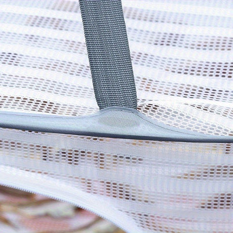 White Black Fiber Mesh Air Drying Rack - Multi-layer Collapsible for Clothes & Food