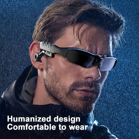 Bluetooth Sunglasses with Integrated Earphones for Audio