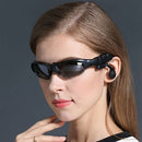 Bluetooth Sunglasses with Integrated Earphones for Audio