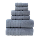 6-Piece Grey Towel Set - Soft, Absorbent & Durable