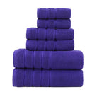6-Piece Purple Towel Set for Bathroom, Soft & Absorbent Cotton Towels