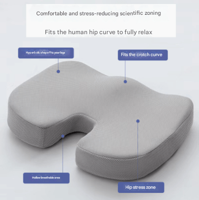 Ergonomic Memory Foam Seat Cushion for Office and Car