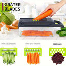 16-Piece Vegetable Chopper Set, Interchangeable Blades