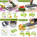16-Piece Vegetable Chopper Set, Interchangeable Blades