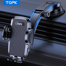 TOPK Car Phone Holder with Strong Suction and Adjustable Arm