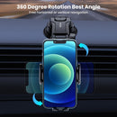 TOPK Car Phone Holder with Strong Suction and Adjustable Arm