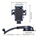 TOPK Car Phone Holder with Strong Suction and Adjustable Arm