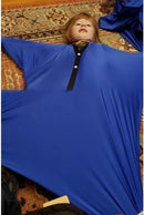 Blue Wellness Blanket – Soft Comfort for Relaxation and Travel