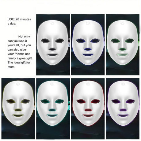 7-Color LED Light Therapy Facial Mask for Skin Rejuvenation
