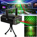 Laser Stage Lighting System with Remote, DMX, and RGB Effects