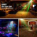 Laser Stage Lighting System with Remote, DMX, and RGB Effects