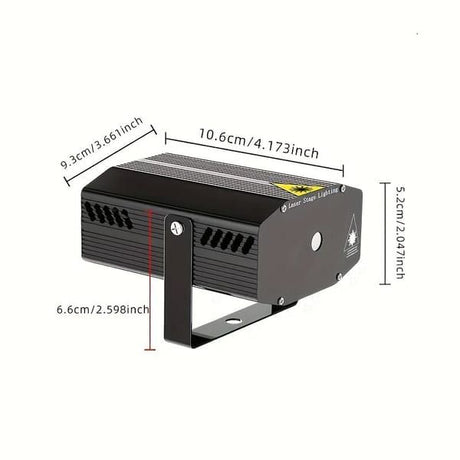 Laser Stage Lighting System with Remote, DMX, and RGB Effects