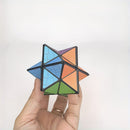Infinite Cube - 3D Hexagonal Puzzle Toy, Space Geometry Flip Toy, Enhance Brain Ability and Relax, Mixed Color, ABS Material