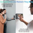 Smart Home Wireless Video Doorbell Smart Doorbell Caller Two-way Intercom Video Doorbell, 1080P Image And 4.5 Inch Screen - No WiFi Required - Range Up To 120 Meters - Night Vision