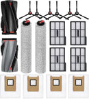Eufy E28 Omni / E25 Omni Robot Vacuum Cleaner 17-piece Replacement Kit, 1 set of main brushes, 2 roller mops, 6 side brushes, 4 HEPA filters, 4 dust bags