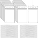 100 pieces transparent plastic luggage bag label rack badge label rack, suitable for office business travel supplies