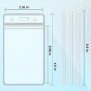 100 pieces transparent plastic luggage bag label rack badge label rack, suitable for office business travel supplies
