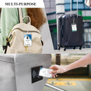 100 pieces transparent plastic luggage bag label rack badge label rack, suitable for office business travel supplies