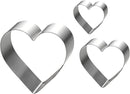 Hot - Selling Heart - Shaped Stainless Steel Cookie Cutters Set - High Quality