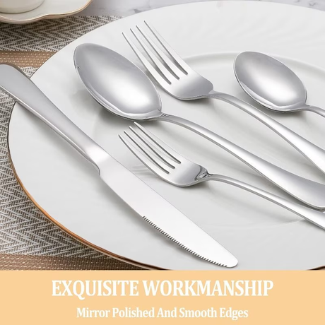 Premium Stainless - Steel Cutlery Set - 5 - Piece, Hot - Selling! Free Shipping