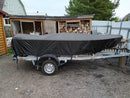 Outdoor V-shaped yacht with dust cover, sunscreen and rainproof boat cover, Teflon boat body protection cover