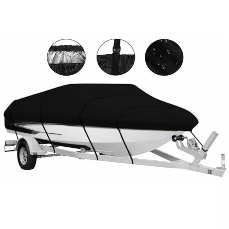 Outdoor V-shaped yacht with dust cover, sunscreen and rainproof boat cover, Teflon boat body protection cover