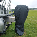 600D marine engine cover, sun protection, wind and rain Oxford cloth, dustproof, mosquito-proof, marine Oxford cloth, outboard cover, waterproof ultraviolet, marine engine protection cover, suitable for yacht, fishing boat (30-60 horsepower)