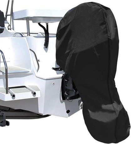 600D marine engine cover, sun protection, wind and rain Oxford cloth, dustproof, mosquito-proof, marine Oxford cloth, outboard cover, waterproof ultraviolet, marine engine protection cover, suitable for yacht, fishing boat (30-60 horsepower)