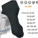 600D marine engine cover, sun protection, wind and rain Oxford cloth, dustproof, mosquito-proof, marine Oxford cloth, outboard cover, waterproof ultraviolet, marine engine protection cover, suitable for yacht, fishing boat (30-60 horsepower)