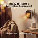 Wireless heater, rechargeable air heater with remote control, mini ceramic PTC fan heater, bathroom, energy-saving, quiet heating, 1200W heater with 12-hour timer, thermostat