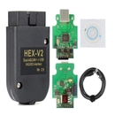 Car VCDS HEX-V 2 OBD2 diagnostic line, USB interface scanner with VCDS software, unlimited VIN, multi-language, Volkswagen Audi diagnostic line