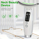 Rechargeable facial and neck skincare device, 7 modes, USB charging, vibration heating massage, ergonomic design, suitable for home use - ideal gift for women, daily skincare assistant, digital display function, skincare tool, must-have for beauty enthusi