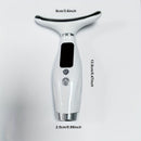 Rechargeable facial and neck skincare device, 7 modes, USB charging, vibration heating massage, ergonomic design, suitable for home use - ideal gift for women, daily skincare assistant, digital display function, skincare tool, must-have for beauty enthusi
