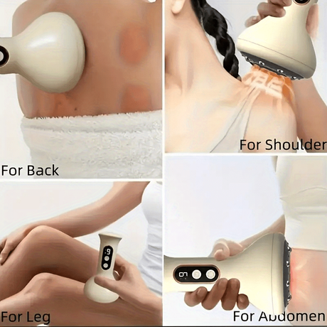 USB rechargeable intelligent nine-speed adjustable cupping massager, home electric cupping scraping massage instrument, 1200mAh battery life, whole body vacuum cupping tool, comes with 8 steel balls, best choice in ten days