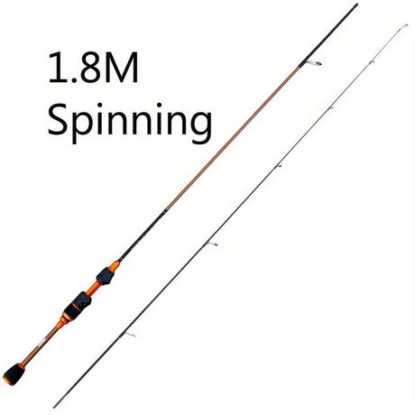 Ultra-light carbon micro-mouthe lures UL 1.8m ultra-soft solid straight handle slightly far-casting whitefish fishing rod