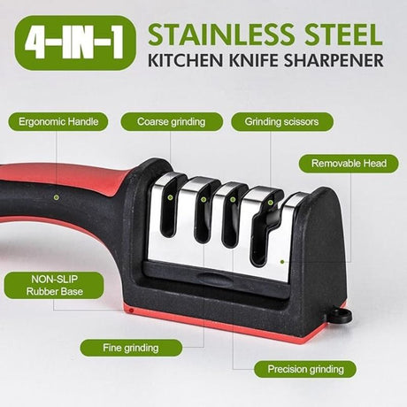Professional multi-function tungsten carbide ceramic sharpening stone, can be used for rough grinding and fine grinding, kitchen craft knife, scissors, daily knife maintenance tool, suitable for home kitchen and handicraft studio scenes, is a good choice