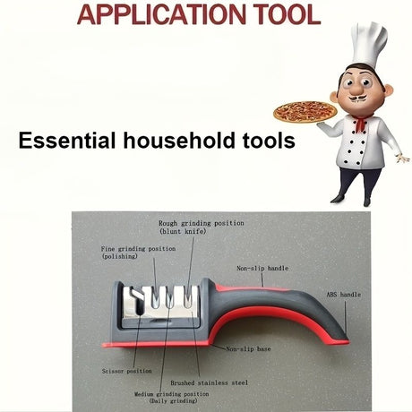 Professional multi-function tungsten carbide ceramic sharpening stone, can be used for rough grinding and fine grinding, kitchen craft knife, scissors, daily knife maintenance tool, suitable for home kitchen and handicraft studio scenes, is a good choice