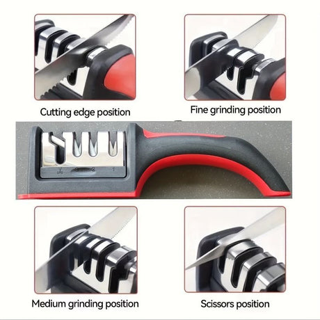 Professional multi-function tungsten carbide ceramic sharpening stone, can be used for rough grinding and fine grinding, kitchen craft knife, scissors, daily knife maintenance tool, suitable for home kitchen and handicraft studio scenes, is a good choice