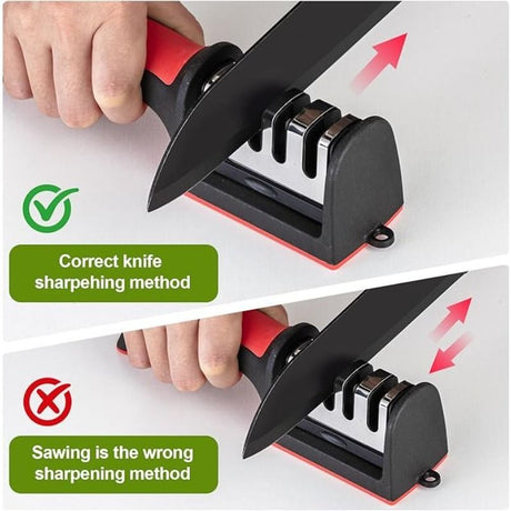 Professional multi-function tungsten carbide ceramic sharpening stone, can be used for rough grinding and fine grinding, kitchen craft knife, scissors, daily knife maintenance tool, suitable for home kitchen and handicraft studio scenes, is a good choice