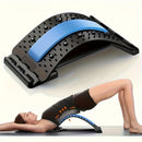 Four adjustable back stretches and posture correctors. Ergonomic waist support with massage function, safety handle, suitable for upper and lower back, office, car, home use, back stretcher, posture correction, durable structure