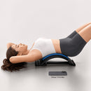 Four adjustable back stretches and posture correctors. Ergonomic waist support with massage function, safety handle, suitable for upper and lower back, office, car, home use, back stretcher, posture correction, durable structure