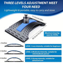 Four adjustable back stretches and posture correctors. Ergonomic waist support with massage function, safety handle, suitable for upper and lower back, office, car, home use, back stretcher, posture correction, durable structure