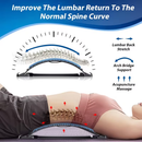 Four adjustable back stretches and posture correctors. Ergonomic waist support with massage function, safety handle, suitable for upper and lower back, office, car, home use, back stretcher, posture correction, durable structure
