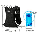 2-piece set (backpack + water bag) New outdoor sports water bag backpack, lightweight design, independent water bag compartment, hiking backpack, marathon water bag backpack, bicycle water bag bag