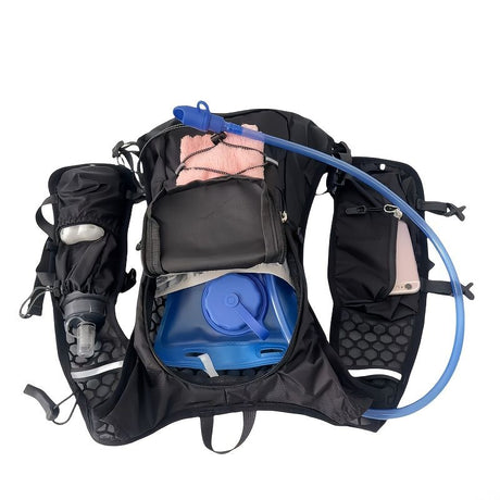 2-piece set (backpack + water bag) New outdoor sports water bag backpack, lightweight design, independent water bag compartment, hiking backpack, marathon water bag backpack, bicycle water bag bag