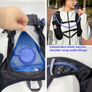 2-piece set (backpack + water bag) New outdoor sports water bag backpack, lightweight design, independent water bag compartment, hiking backpack, marathon water bag backpack, bicycle water bag bag