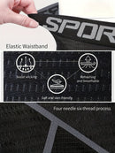 L size men's 5d mesh cycling shorts casual elastic breathable letters elastic waist shorts summer outdoor cycling mountain bike