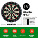 18-inch sisal dartboard, 45cm sisal round net dartboard, digital printed sisal dartboard, sisal dart set，Random 6 types of darts