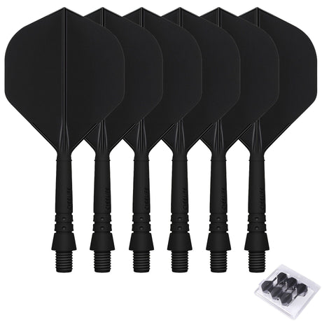 WEDARTER flying dart tail fin cross-border hot sale 2BA threaded integrated modified PP tough plastic anti-drop durable